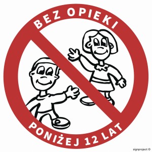 GB035 Zakaz pozostawiania bez opieki dzieci poniżej 12 lat