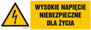 HB004 Wysokie napięcie niebezpieczne dla życia