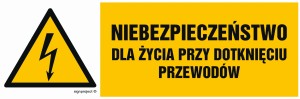 HB007 Niebezpieczeństwo dla życia przy dotknięciu przewodów