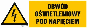 HB009 Obwód oświetleniowy pod napięciem