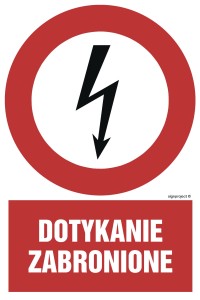 HC008 Dotykanie zabronione