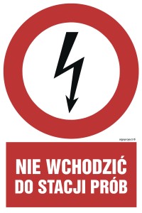 HC006 Nie wchodzić do stacji prób