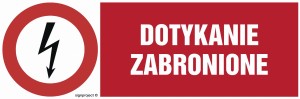 HD008 Dotykanie zabronione