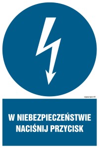 HE011 W niebezpieczeństwie naciśnij przycisk