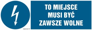 HF013 To miejsce musi być zawsze wolne