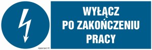 HF017 Wyłącz po zakończeniu pracy