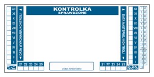 TA001 Kontrolka na gaśnicę