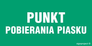 NA010 Punkt pobierania piasku