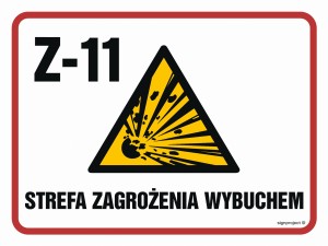NB026 Strefa zagrożenia wybuchem Z-11