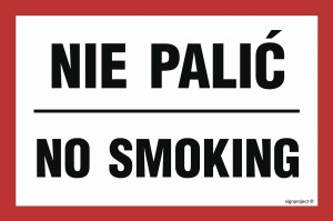 ND018 Nie palić / No smoking