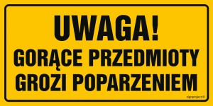 ND030 Uwaga gorące przedmioty grozi oparzeniem