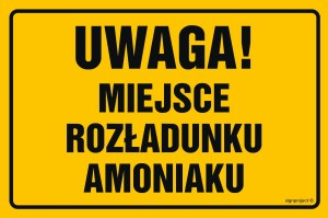 ND032 Uwaga miejsce rozładunku amoniaku