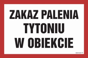 NC011 Zakaz palenia tytoniu w obiekcie