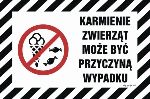 NC021 Karmienie zwierząt może być przyczyną wypadku