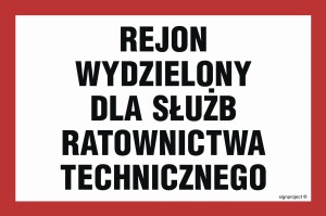 NC034 Rejon wydzielony dla służb ratownictwa technicznego