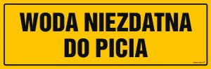 NC053 Woda niezdatna do picia