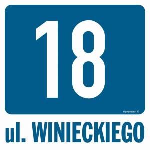 NC112 Ulica i numer domu (na zamówienie)
