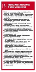 NE002 Regulamin korzystania z boiska szkolnego