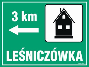 OC001 Leśniczówka - odległość