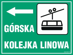 OC009 Kierunek do górskiej kolejki linowej