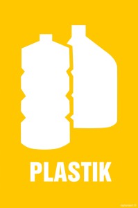 OD102 Etykieta na pojemniki na odpady Plastik