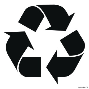 OD107 Etykieta na pojemniki na odpady Recycling