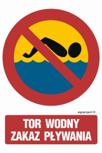 OE022 Tor wodny zakaz pływania