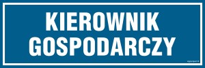 PA109 Kierownik gospodarczy