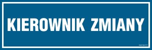 PA112 Kierownik zmiany