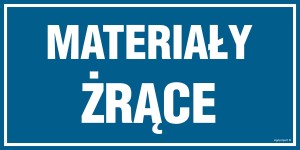 PA529 Materiały żrące