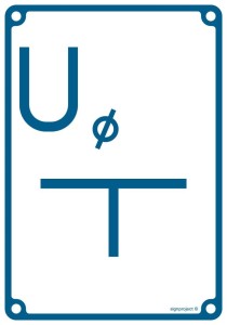 JB006 Tablica orientacyjna przyłączenia uziomu
