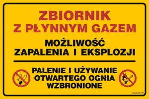JD019 Zbiornik z płynnym gazem - możliwość zapalenia i eksplozji