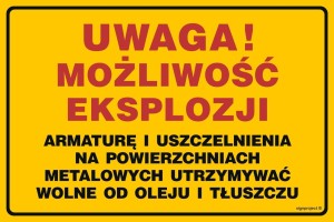 JD054 Uwaga! Możliwość eksplozji