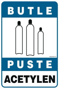 JD047 Butle puste acetylen