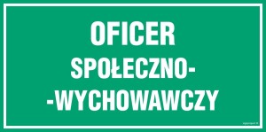 JE011 Oficer społeczno- wychowawczy