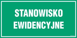 JE014 Stanowisko ewidencyjne