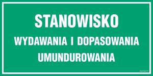JE018 Stanowisko wydawania i dopasowywania umundurowania
