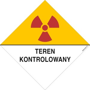 KA007 Znak ostrzegawczy do oznakowania terenu kontrolowanego