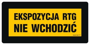 KB008 Ekspozycja rtg nie wchodzić
