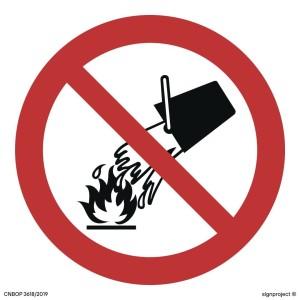 BA003 Zakaz gaszenia wodą