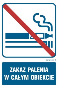 RB037 Zakaz palenia w całym obiekcie