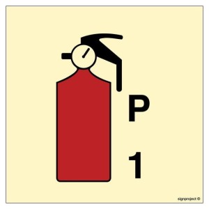 FA084 1kg Powder fire extinguisher