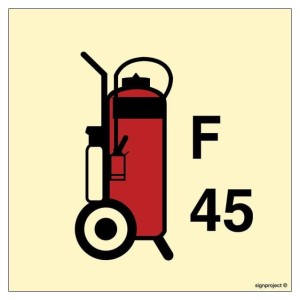 FA089 45L Wheeled foam fire extinguisher