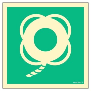 FB017 Lifebuoy with line w/o text
