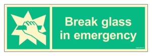 FB108 Break glass in emergency