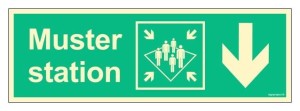 FB134 Muster station down right