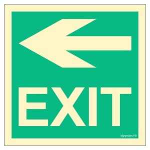 FB166 Left to EXIT