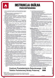 DB001 Instrukcja ogólna przeciwpożarowa
