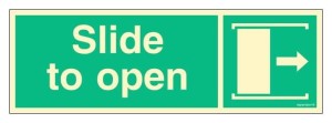 FB182 Slide right to open