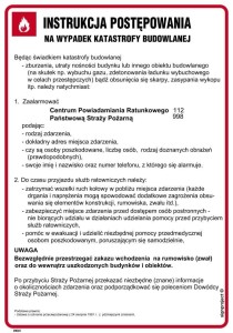 DB021 Instrukcja postępowania na wypadek katastrofy budowlanej